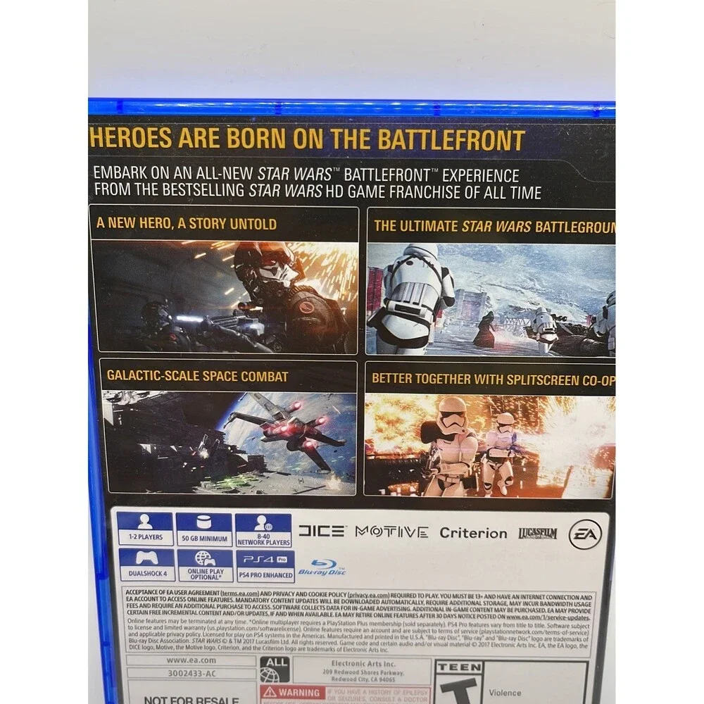Star Wars: Battlefront II For Playstation 4